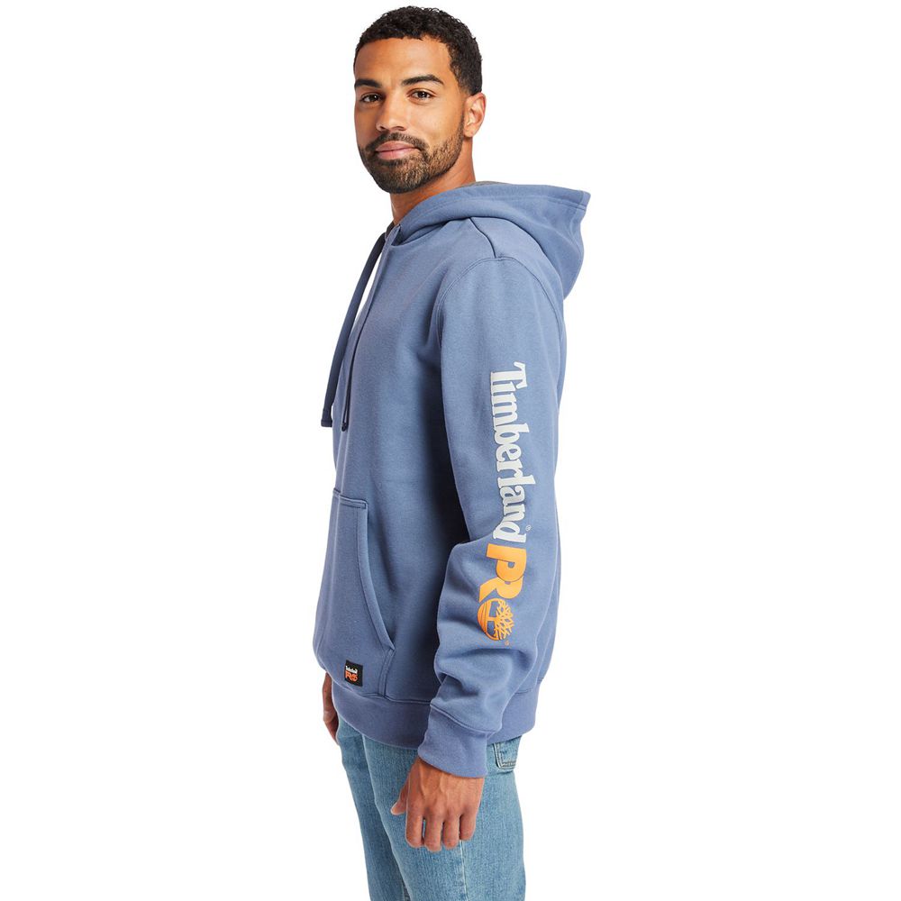 Timberland Mens Sweatshirts PRO® Hood Honcho Pullover Hoodie - Blue - India SG0793524